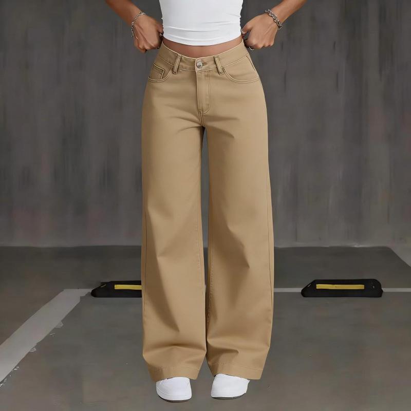 Jeans Rétro Évasés Taille Haute Chic pour Femme