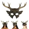 Rentierhornmaske Halloween Cosplay Maske Tiermaske Maskeballmaske Partymaske Abendmaske für Damen und Herren