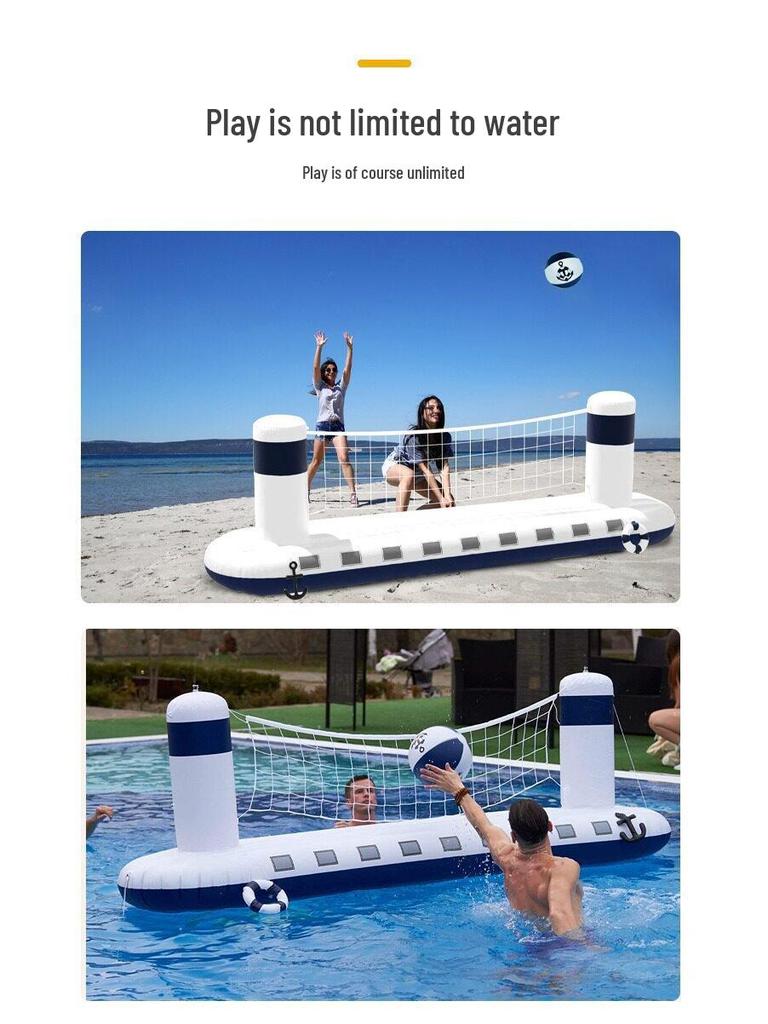 Inflatable Water Castle Volleyball & Basketball Net for Adults