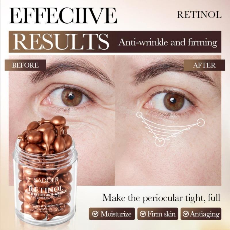 Retinol Serum Cream. 45pcs/box Multi Effect Firming Capsule Eye Cream Moisturizing Face Cream