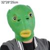 Unisex Adult Silicone Green Fish Head Cover Headgear Party Cosplay Costume Props