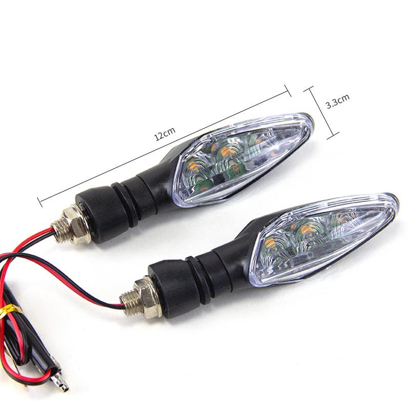 Universal Motorcycle LED Turn Signals Lights Waterproof Warning Indicator Turning Lamp Motorbike Scooter Flashers Lighting