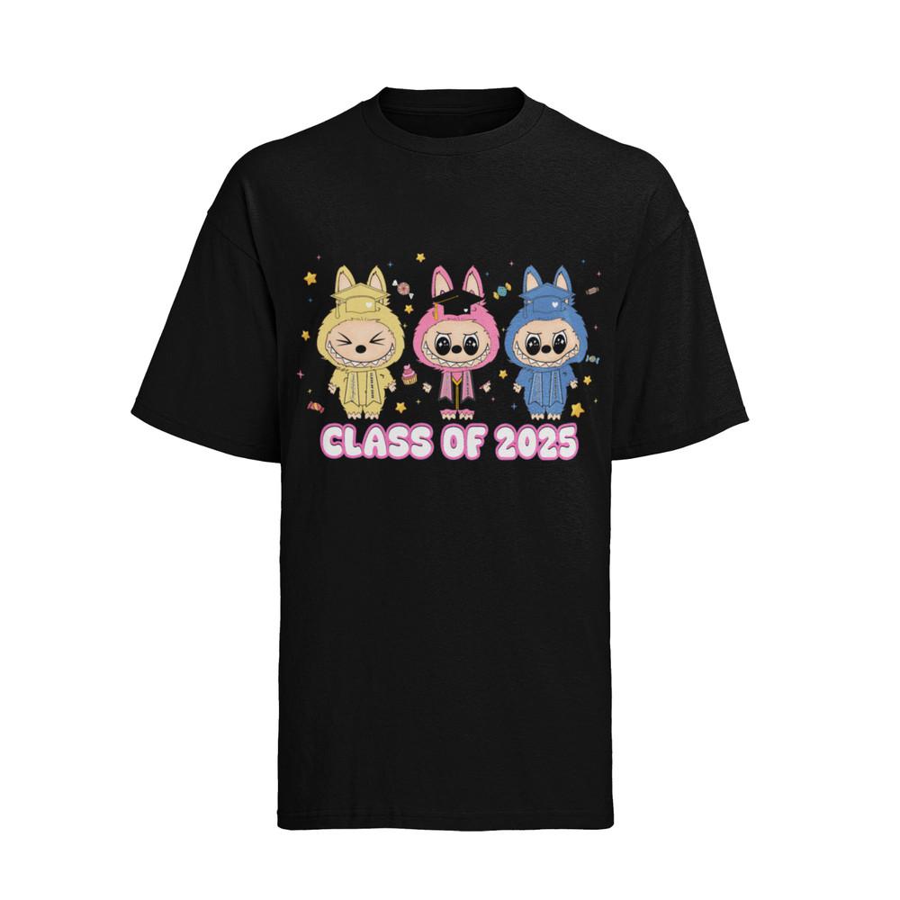 Labubu Figure Kawaii 2025 Monster Collect Cotton Womens T-Shirt Oversized S-XXXL