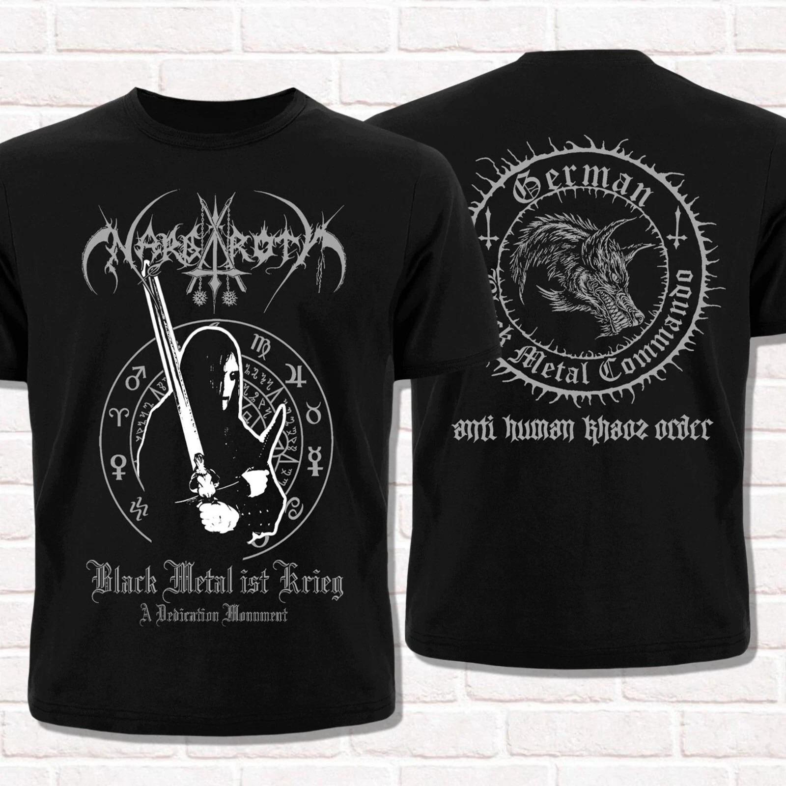 Nargaroth T-Shirt Black Metal Ist Krieg 2001 Black Metal Metalheads Style Summer Cotton Mens Women Top Tee Streetwear Casual Y2k 4XL
