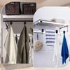 Leather S Metal Hooks,3 Pcs Multifunctional S-Hooks with PU Leather Coat S Hooks for Hanging Clothes Outdoor Camping Hanging Kitchen(Black)