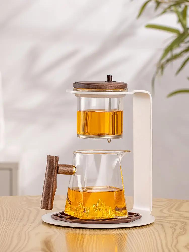 Tea Set Glass Automatic Kung Fu Tea Cup Home Filter Tea Teapot Flowing Cup