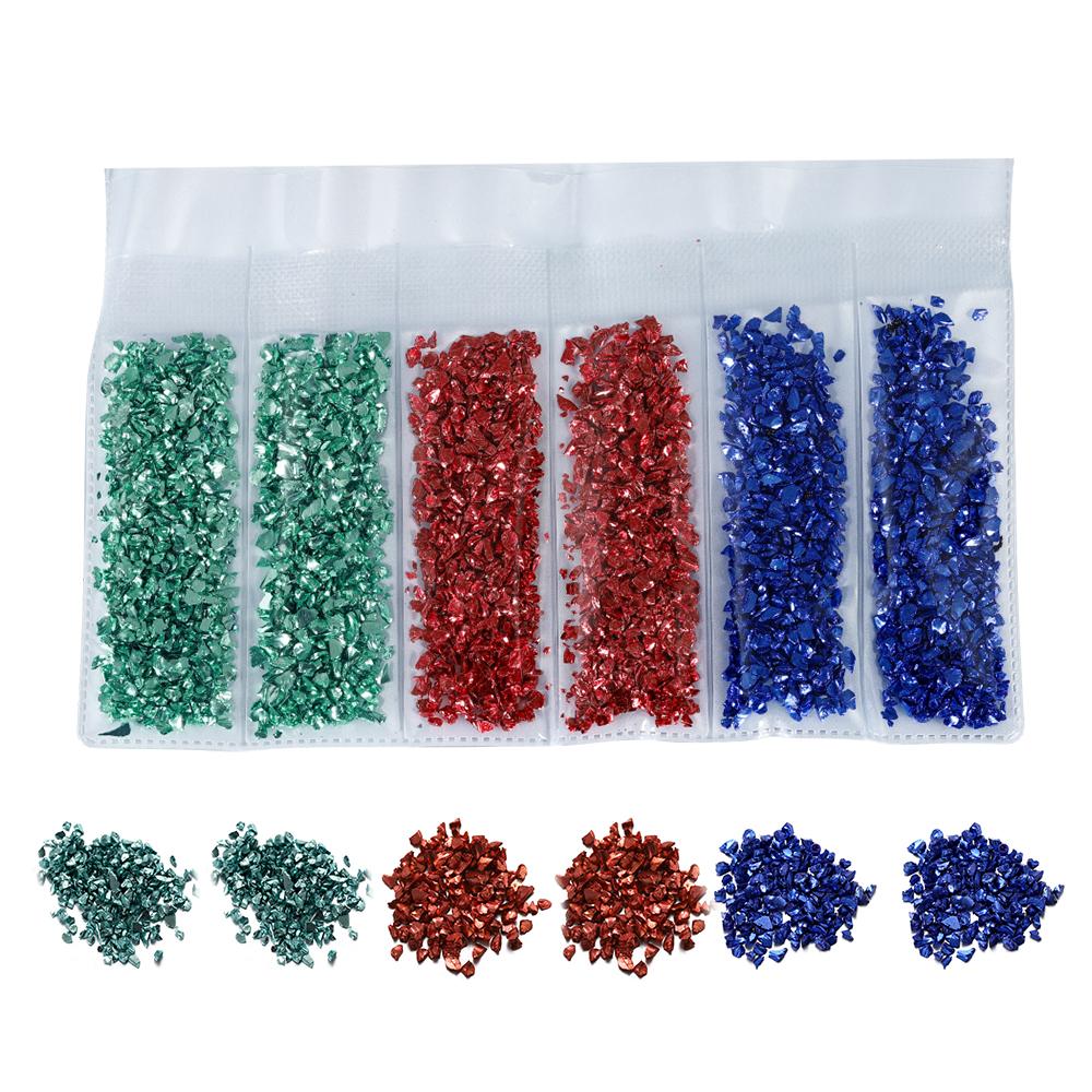 1 Set Multi-Color Mixing Nail Art Crushed Glass Stones Irregular Decoration for DIY Epoxy Resin Siliocne Mold Fillings Material