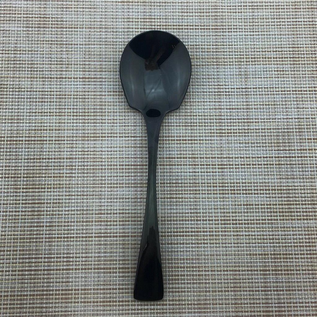 4 ks Servírovací náčiní Nádobí Bufet Banketové servírovací naběračky 18/10 Černé zrcadlo Polské sady příborů