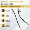 Car Brake Hose Set 13360000 13360001 Rear Left/Right Oil Supply Pipe For Cruze 2009-2015