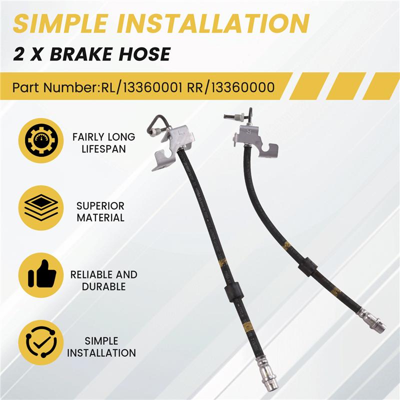 Car Brake Hose Set 13360000 13360001 Rear Left/Right Oil Supply Pipe For Cruze 2009-2015