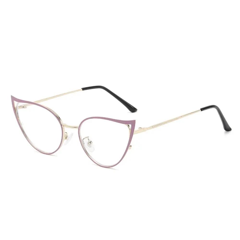 Fashion Cat Eye Anti Blue Light Glasses for Women HD Optical Eyewear Trendy Office Blue Rays Blocking