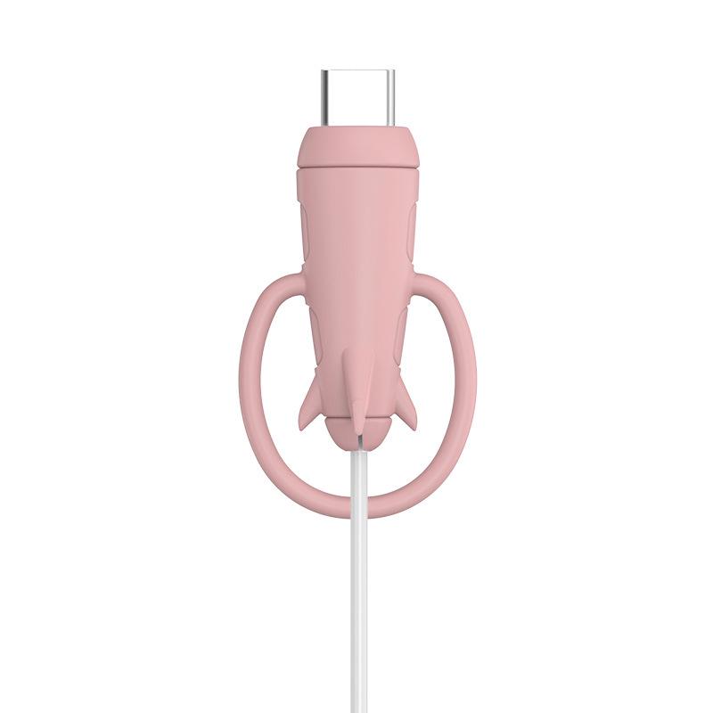 Silikonowy ochraniacz na kabel i pasek do przechowywania 2 w 1 dla ładowarek Apple