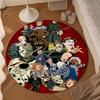Horror Movie Characters Round Rug for Livingroom,Bedroom, Palyroom, Chair Rug, Area rug, Circle Carpet, Large Size Fan Christmas gift
