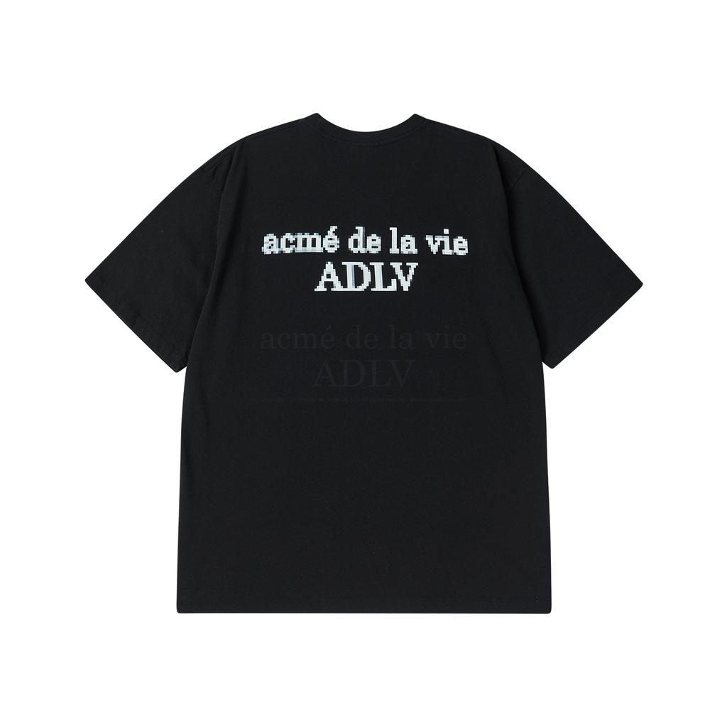 ACME DE LA VIE Pixel Basic Logo Short Sleeve T-Shirt