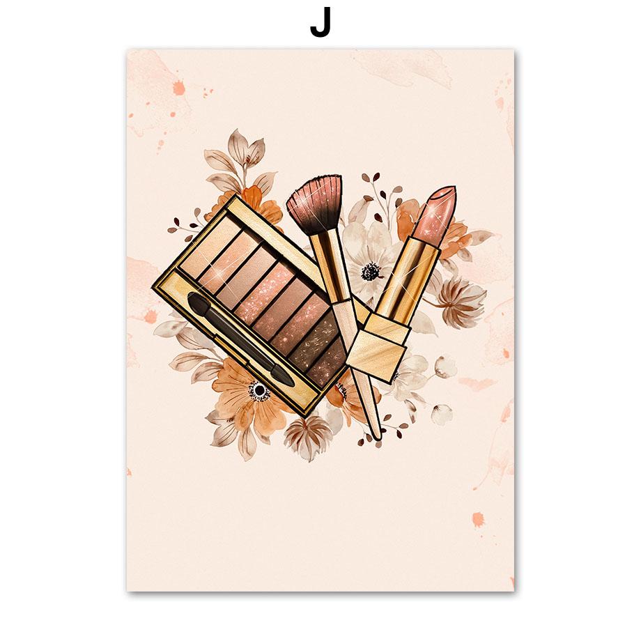 

Губы Помада Салон красоты Лак для ногтей Девушка Мода Настенная живопись Печать на холсте Картина в скандинавском стиле Постеры Картины для декора гостиной 21x30cm No Framed