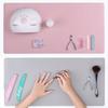 Foldable Leather Mouse Pad, Waterproof Desk Writing Mat, Large Manicure Pad, Multi-Purpose Desktop Protector for Home Nail Salon