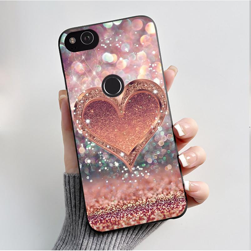 Für Google Pixel 2 Hülle Weicher Schwarzer Silikon-Stoßfänger Schmetterling Handyhülle für Googe Pixel2 2XL Pixel2XL 2 XL Hüllen Fundas Coque
