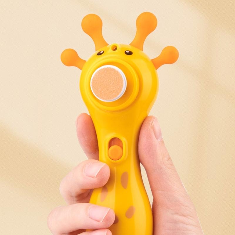 Limetta per unghie neonato Sistema di limatura sicuro e delicato Motore a basso rumore 2 modalità regolabili Impugnatura ergonomica Manutenzione delle unghie del bambino