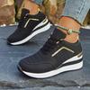 Women's Wide Width Platform Sneakers, Lace-Up Athletic Casual Shoes, Summer Wholesale Walking Shoes in Stock