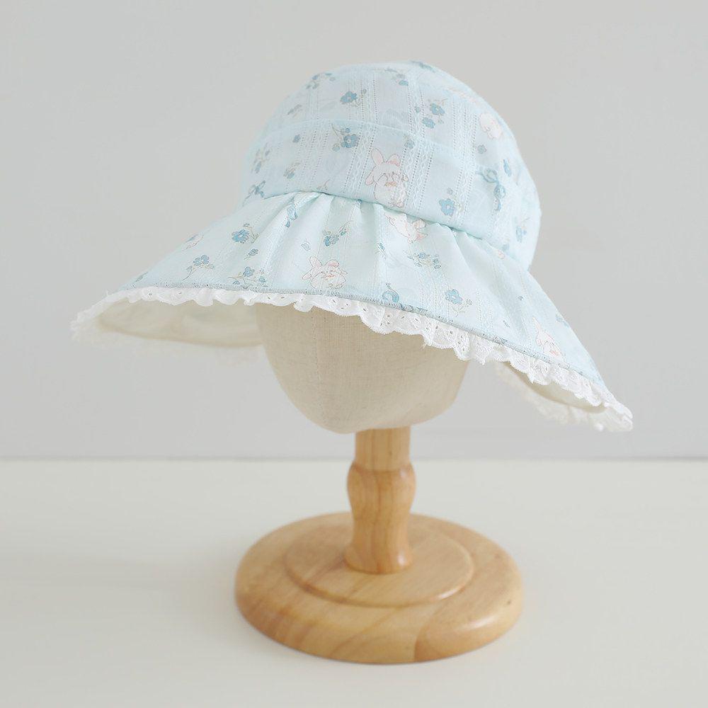 Children's UV Protection Summer Sun Hat - Sweet Princess Wide Brim Visor for Baby Girls