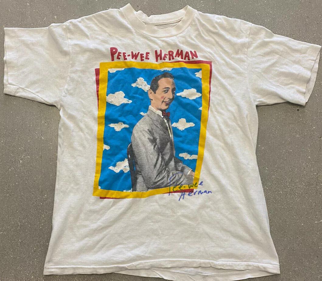 

Vtg Paul Pee-Wee Herman T-Shirt Mens Womens Tees Top size S-4XL L