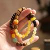 Elegant Imitation Beeswax Hetian Jade Nine-Tailed Fox Multi-Treasure Women's Bracelet