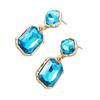 Square Earrings for Women Alloy Construction Elegant Styles for Casual or Formal Outfits