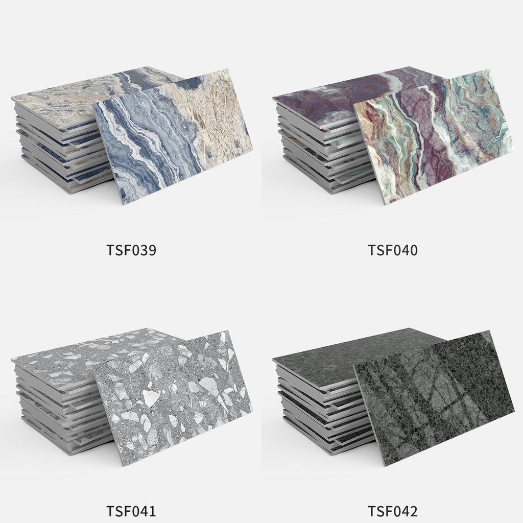 Marble-Style Waterproof Foam Wall Tile Stickers for Bathroom and Kitchen