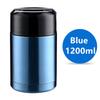 Velká kapacita 800ML/1000ML/1200ML Termoska na oběd Přenosné nerezové nádoby na polévku Vakuové baňky Termohrnek