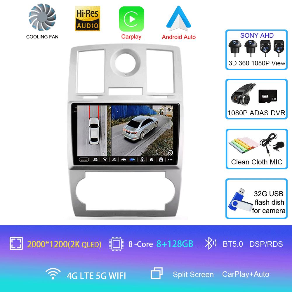 Car Radio Android 14 For Chrysler 300C 1 2004 - 2011 Multimedia Video Player Navigation stereo GPS No 2din 2din DVD