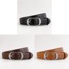 Leather Waist Belt For Women With Classic Pin Buckle Suitable For Jeans
