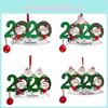 2020 Christmas Tree Ornament Quarantine Family Xmas Lockdown Decoration For Unique Festive Spirit