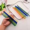 15 PCS Reusable Glass Straws, 8 Inch X 0.3" Thread Pattern Design Colored Drinking Straws, Include 12 Straight Straws, 2 Cleaning Brushes, 1 Bag