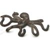 Metall-Wandhaken für Schlüssel, Handtücher und Schals, Akzent mit Meeresbewohner, zur Schraubmontage, für Eingangsbereich, Flur, Badezimmer, Schlafzimmer, Aufbewahrung