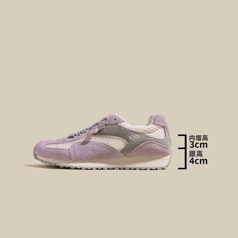 

7Cm inner height increase Forrest Gump shoes women s 2025 new summer thick-soled retro mesh breathable casual sports moral training shoes 35 фиолетовый