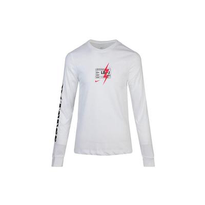 Dri-Fit Lebron James Basketball Long Sleeve T-Shirt Men Tops White CD1124-100