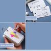1pcs Portable Notebook Loose Leaf Notepad Ring Sticky Note Blank Flashcards Students Kawaii Stationery Diary Card Mini Spiral Notepad