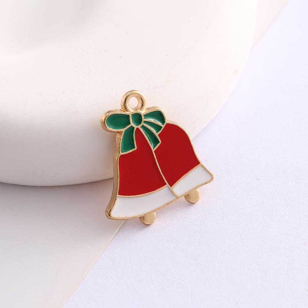 Alloy Drip Cartoon Santa Snowman Bells Diy Bracelet Pendant Pendant Accessories