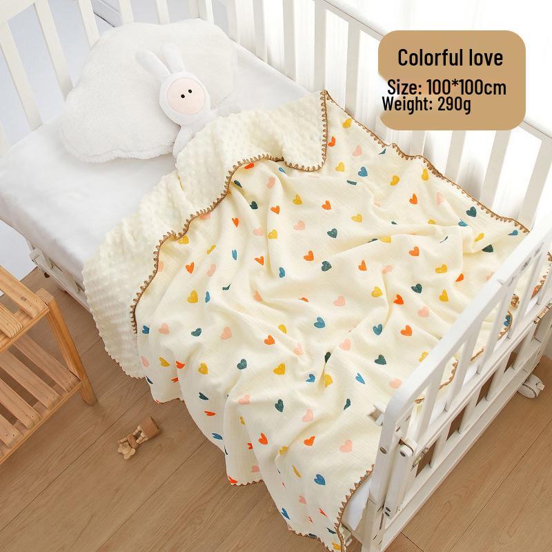 Four Seasons Newborn Baby Blanket - Gauze Quilt for Kindergarten