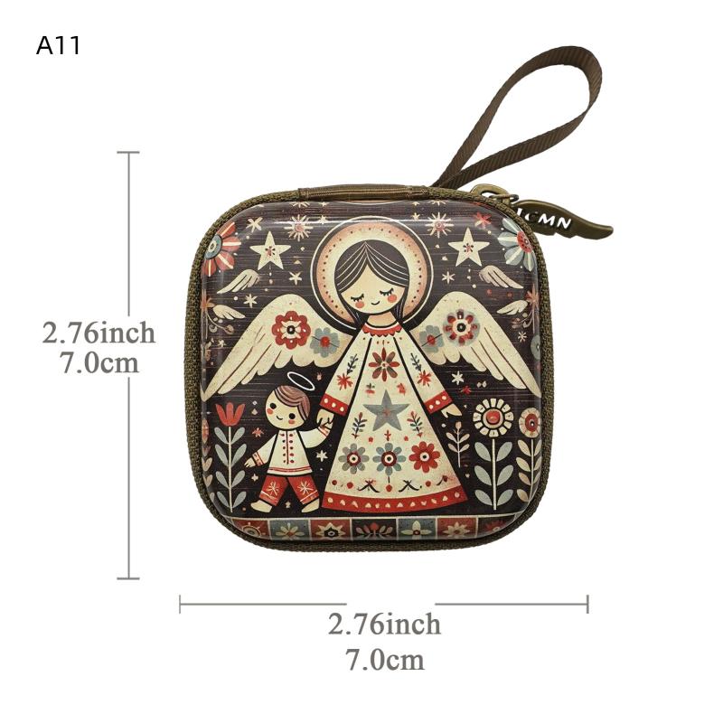 

7X7См Дева Мария Иисус Молитва Четки Сумка Религиозные Ювелирные Изделия Коробка для Хранения Articulos Religioso