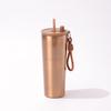 Large Capacity Vacuum Insulated Stainless Steel Travel Mug With Handle Straw Office Outdoor Use 710ml