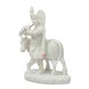 Carved in Resin Krishna with Cow 4.5 X 2.75 X 5.5 Inch