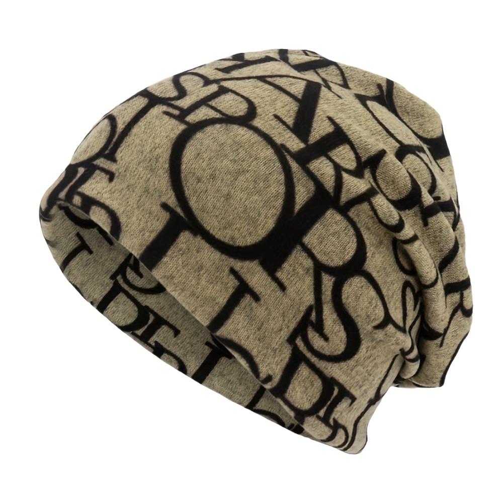 

Multifunctional Pullover Hat Plaid Print Casual Hedging Cap Fashion Turban Hats Autumn and Winter