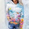 Floral Daisy 3d Print Hoodie Women Fashion Oversized Hoodies Women Sweats Coat Hooded Sweats Pullover Women's Clothing Flower
