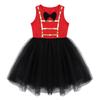 Kids Girls Sleeveless Bowtie Mesh Tutu Dress For Halloween Christmas Cosplay Birthday Party Fancy Dress Up