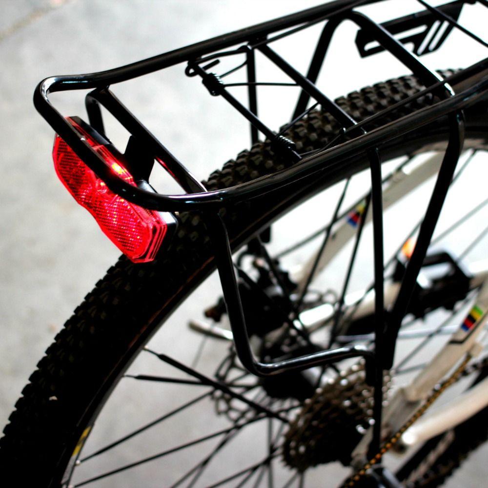 Red Bike Tail Light Battery Powered Bike Reflectors Professional Luggage Rack Reflector Cycling