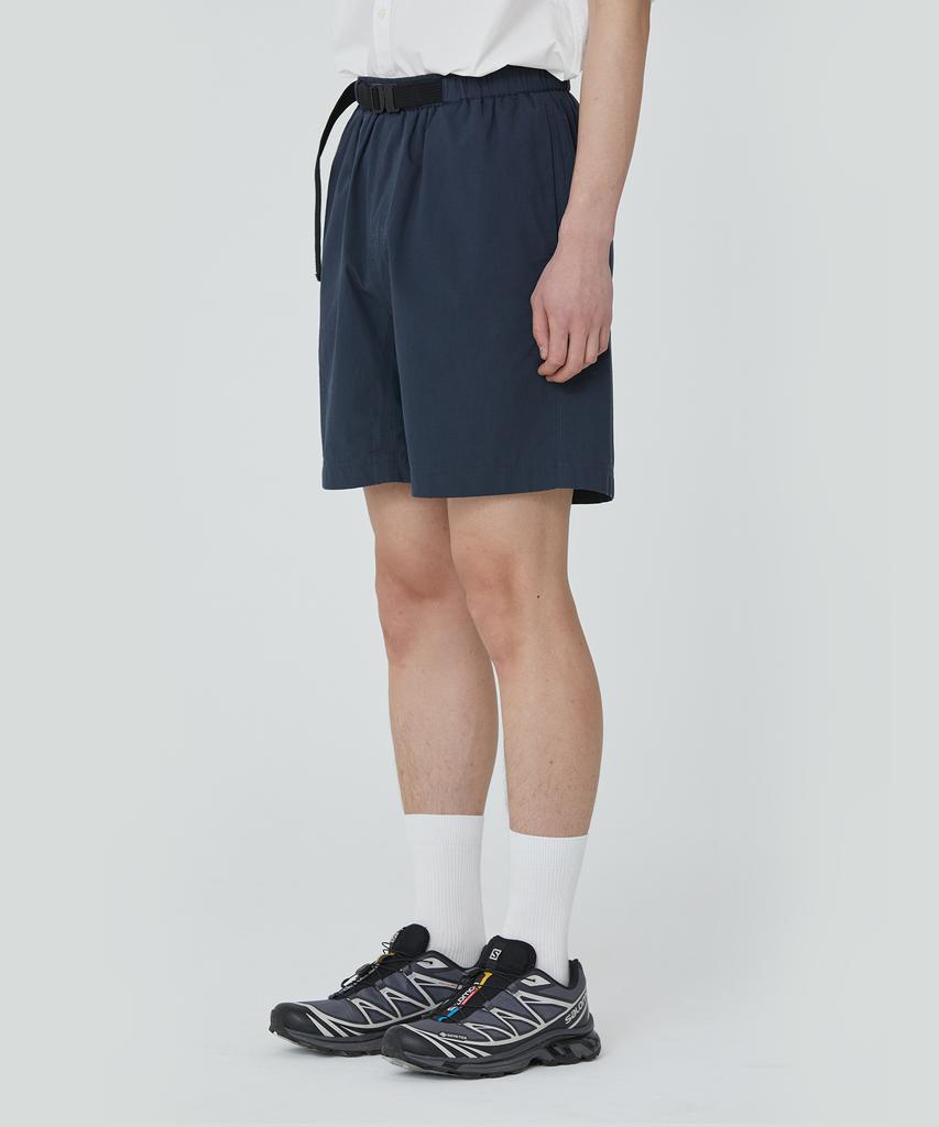 PUBLICFIGURE Cotton Ripstop Half Pants_Navy
