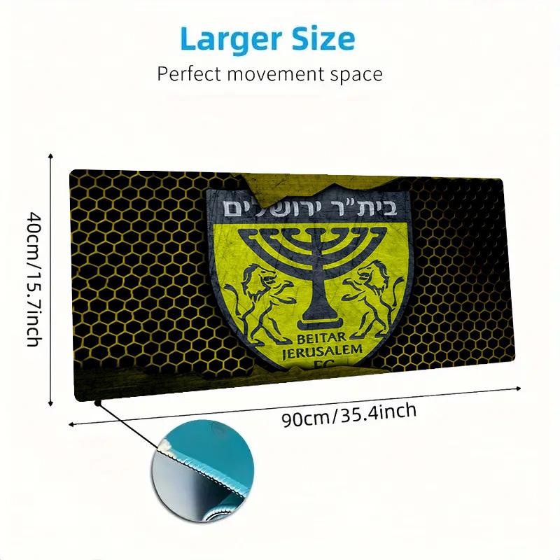 Beitar Jerusalem Football Club2 Print Cushion Non-slip Laptop Tablet Big Mousepad XXL Mat Mini PC Playmat With Lock edge
