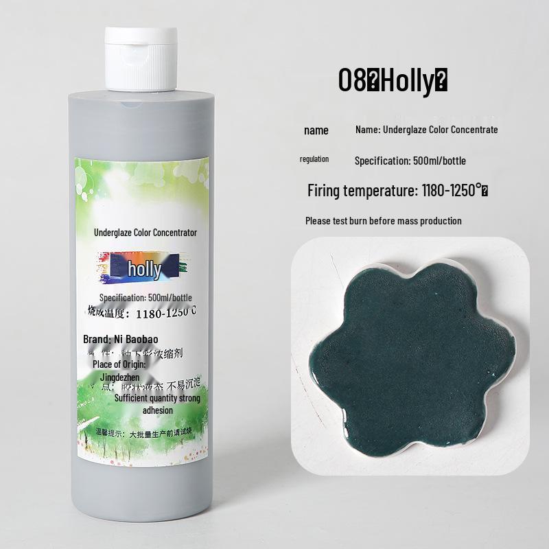 Ceramic Underglaze Concentrate 500ml – Medium Temp Pigment for Pottery Painting