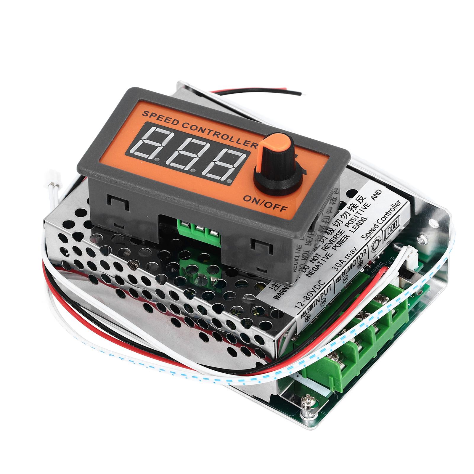 

DC Motor Speed Controller PWM Digital Display Multipurpose Motor Speed Switch for Light Brush Fan